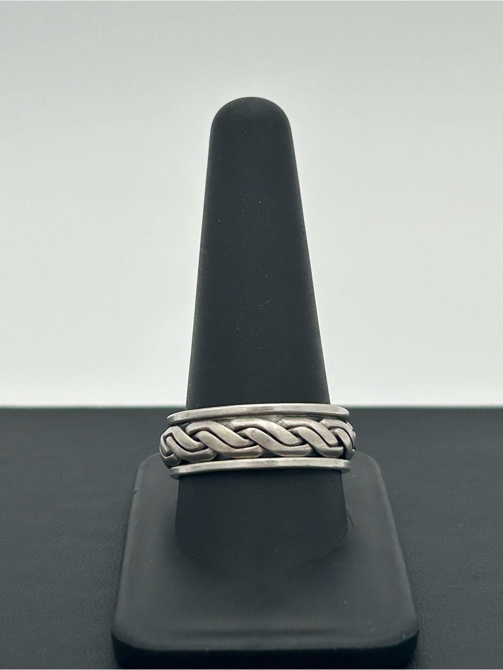 Sterling Silver Braided Fidget Ring